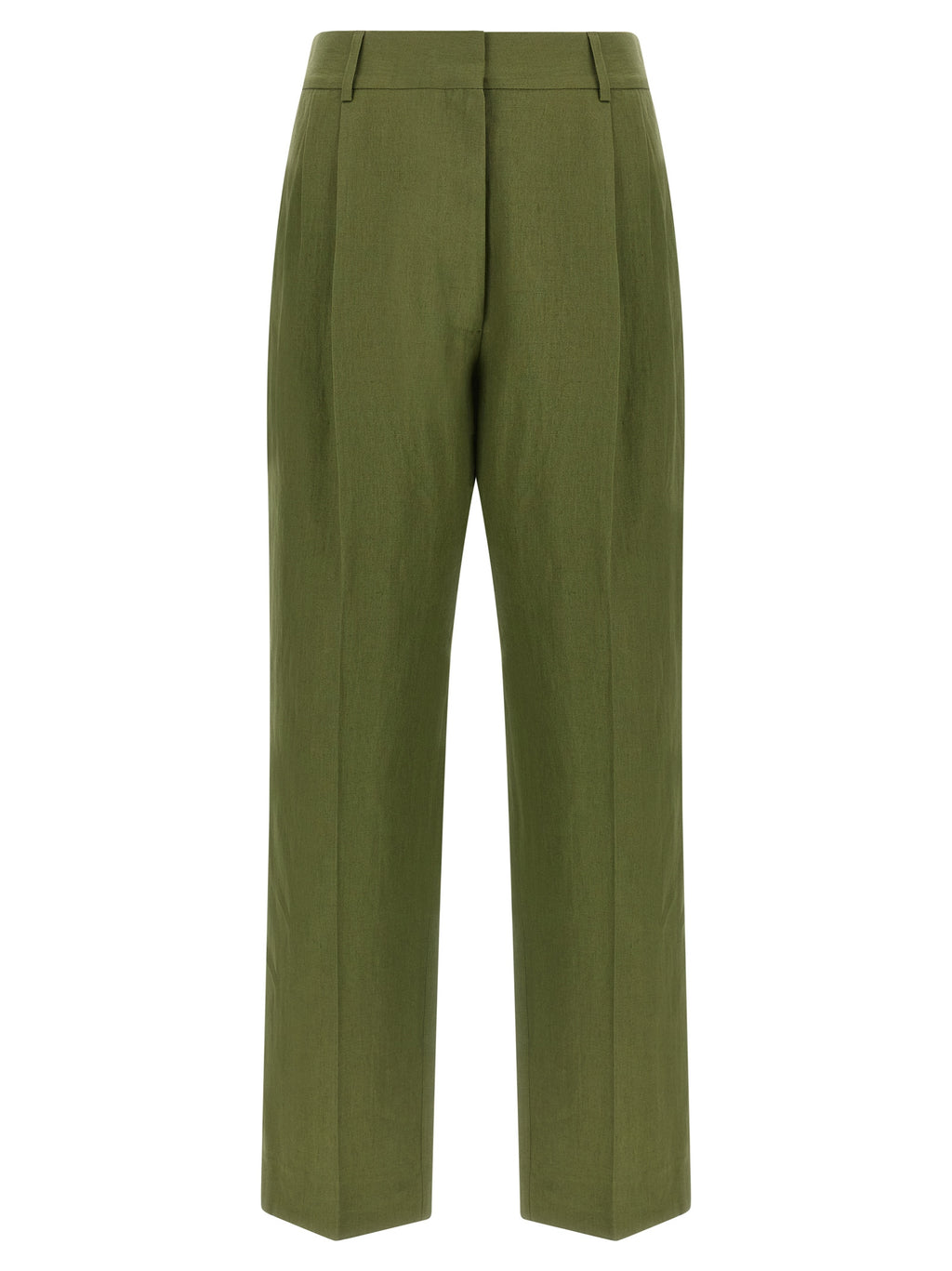 Bicolor Linen Casual Pants