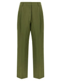Bicolor Linen Casual Pants