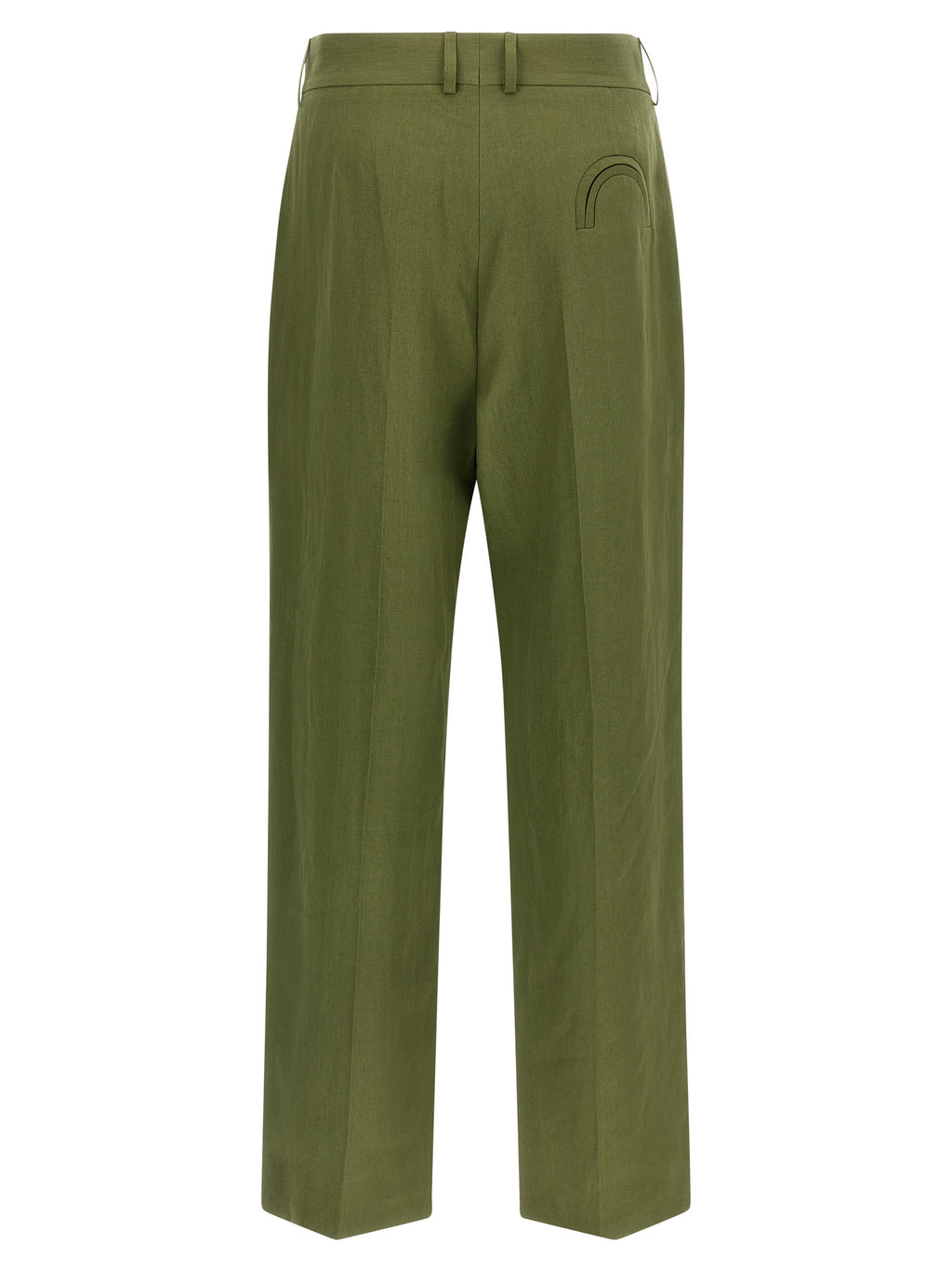 Bicolor Linen Casual Pants