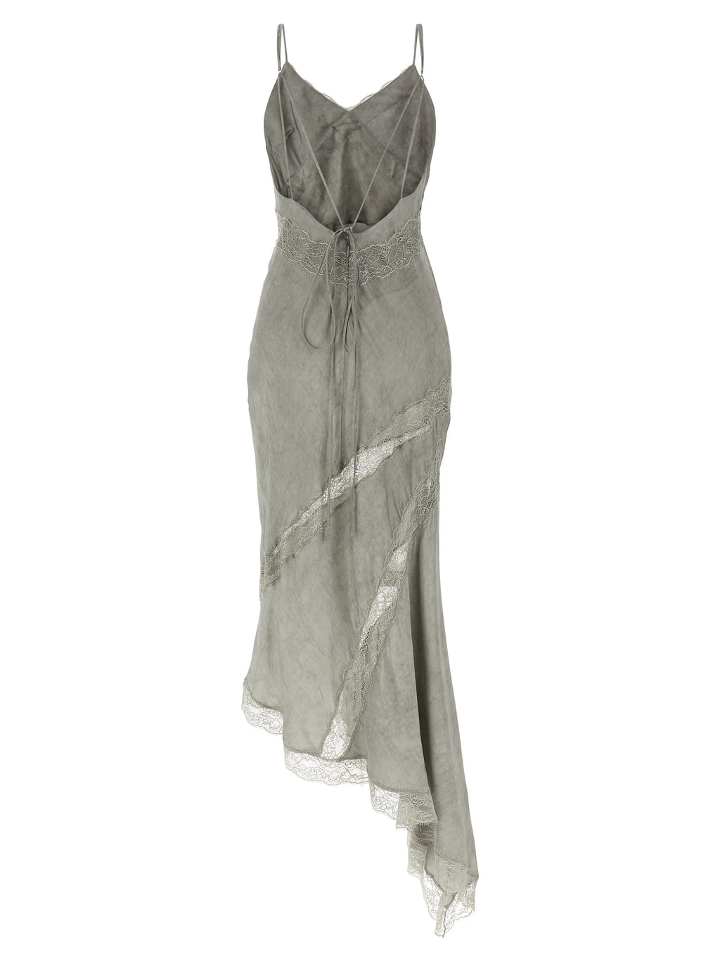 Gray Viscose Long Dress