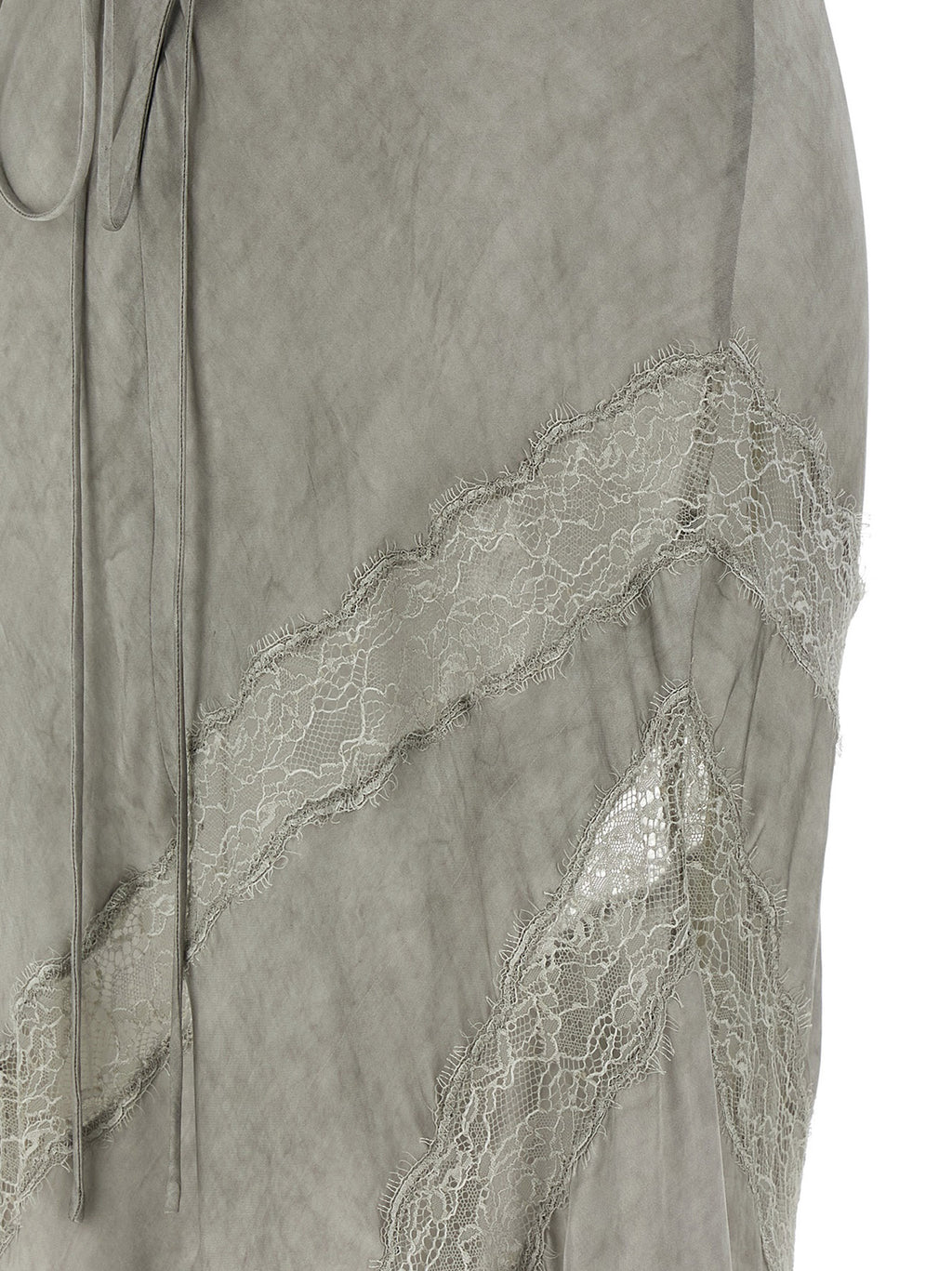 Gray Viscose Long Dress