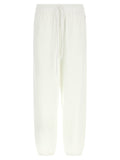 White Cotton Joggers (Workout Pants)