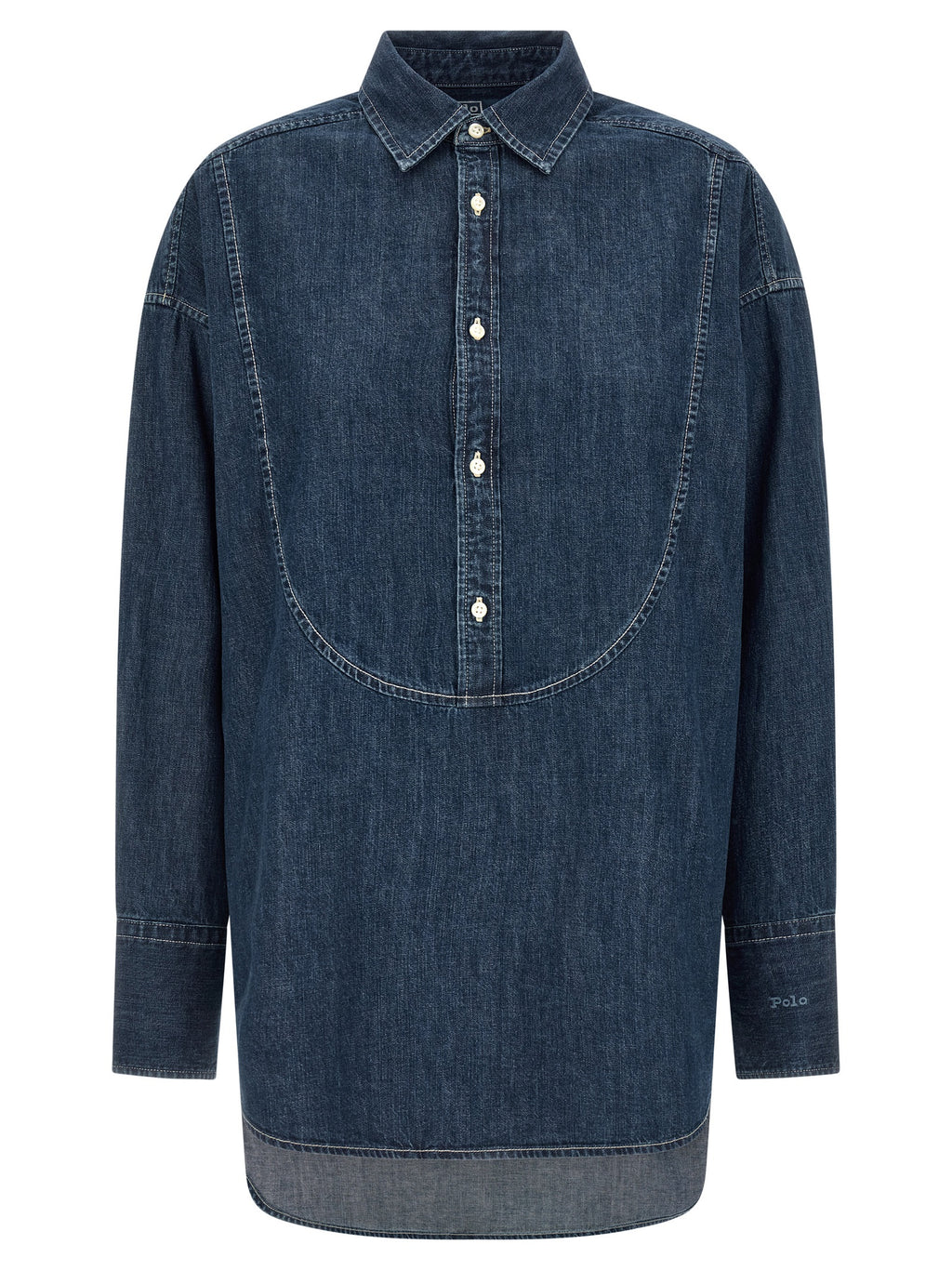 Blue Cotton Blouse
