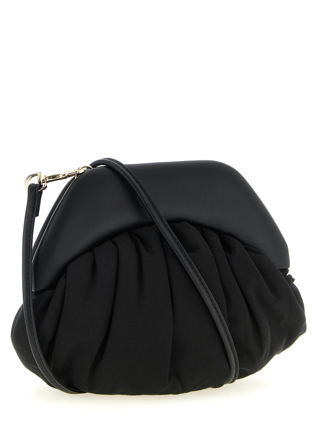 Black Viscose Clutch Bag