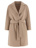 Beige Virgin Wool Coat
