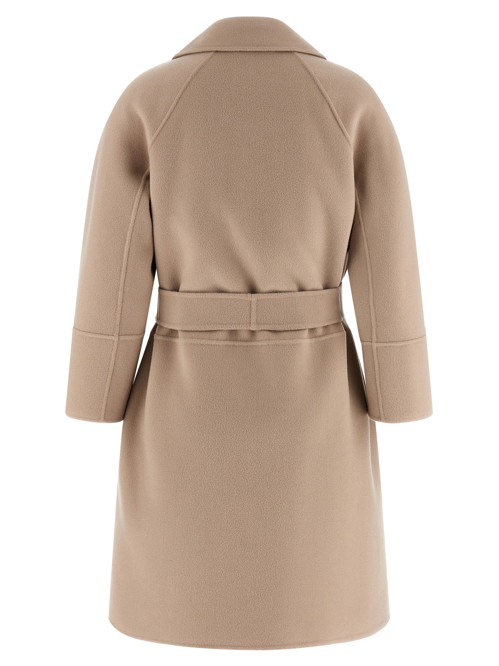 Beige Virgin Wool Coat
