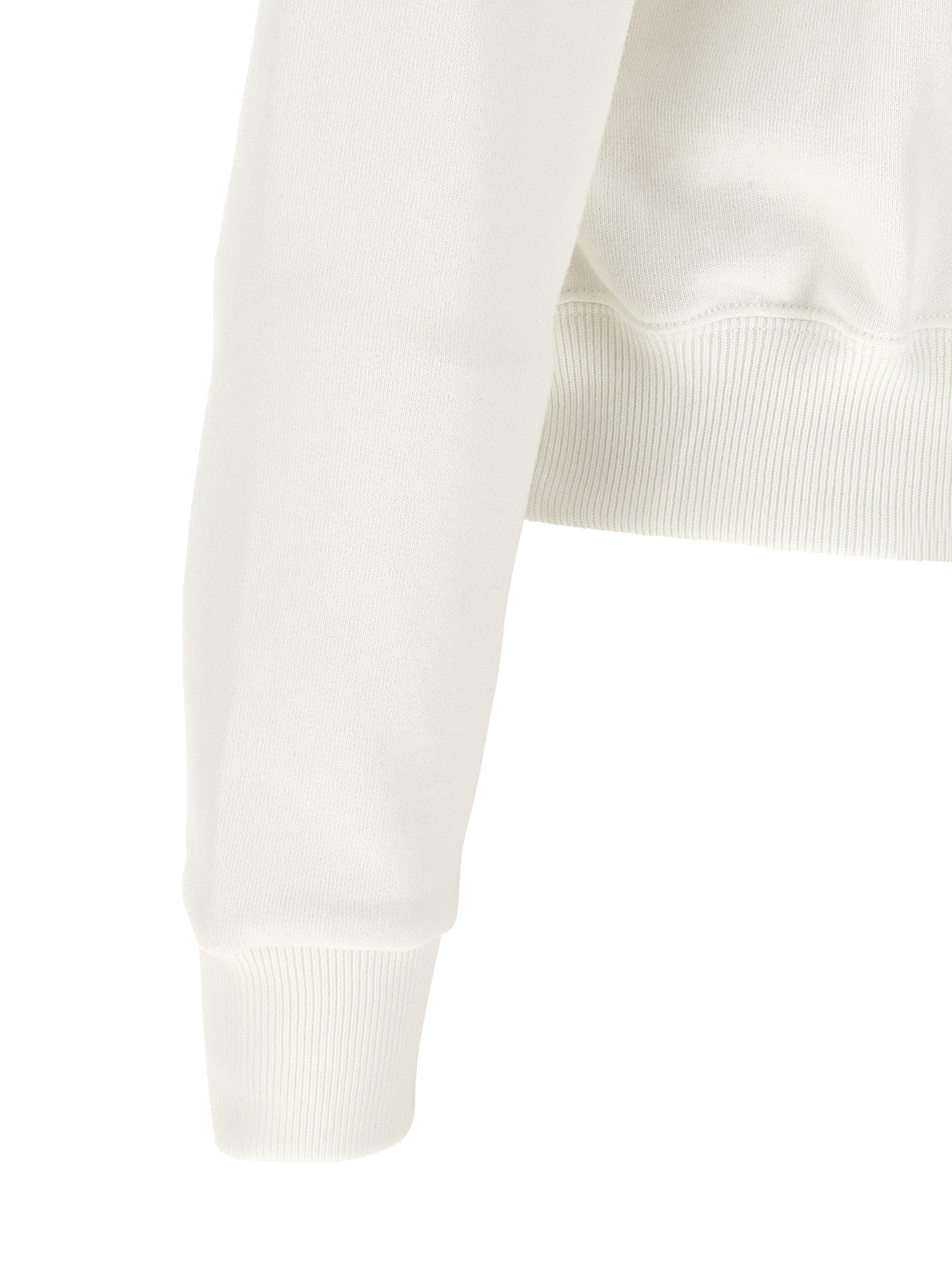 White Cotton Sweatshirt