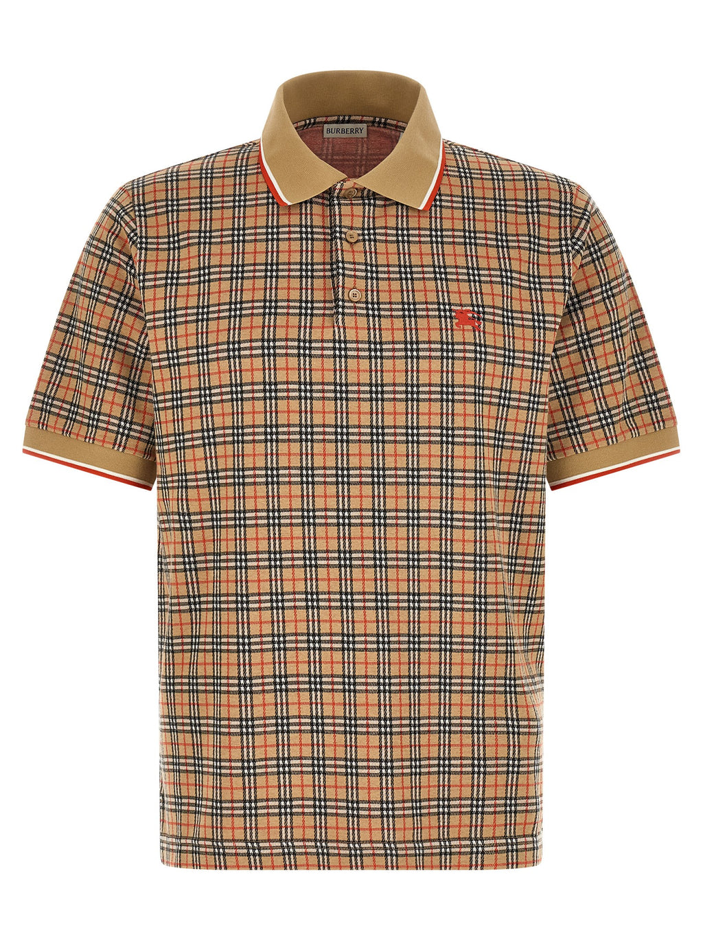 Beige Viscose Polo Shirt