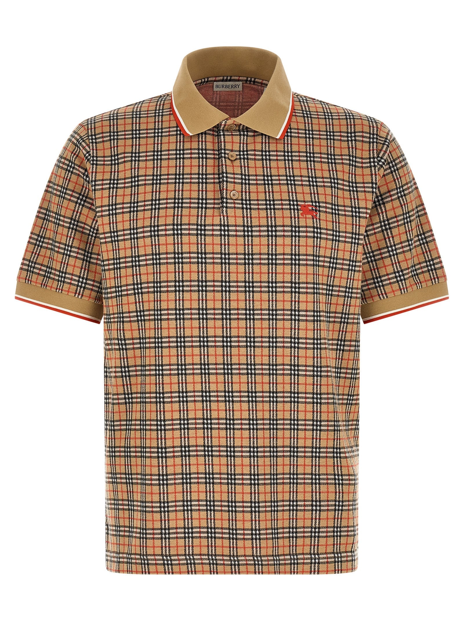 Beige Viscose Polo Shirt