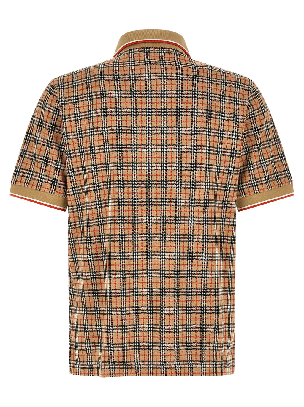 Beige Viscose Polo Shirt