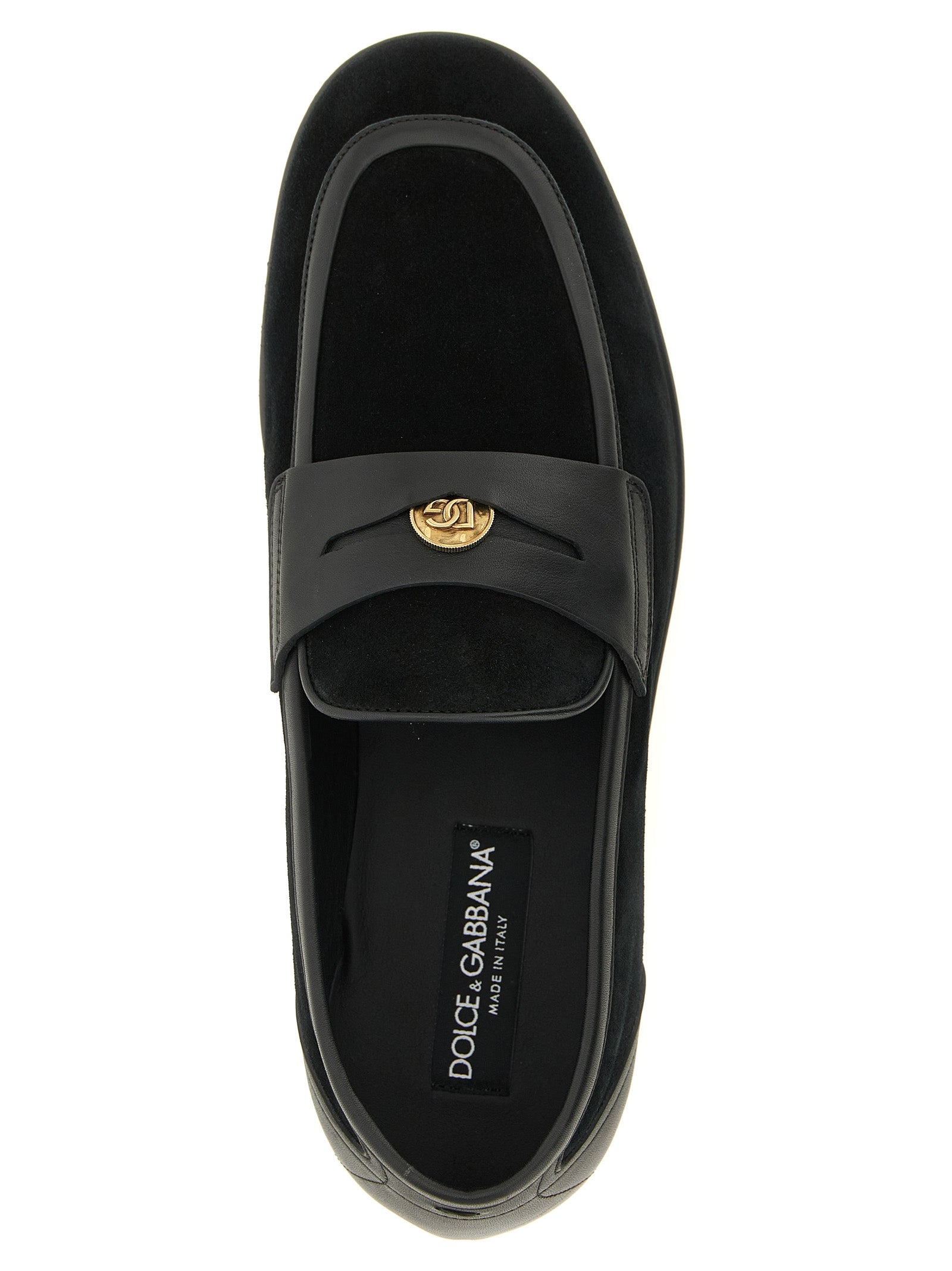 Black Calfskin Slip-On Loafers