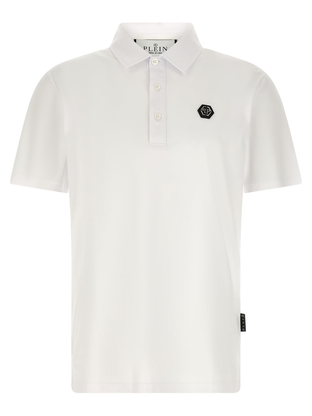 White Cotton Polo Shirt