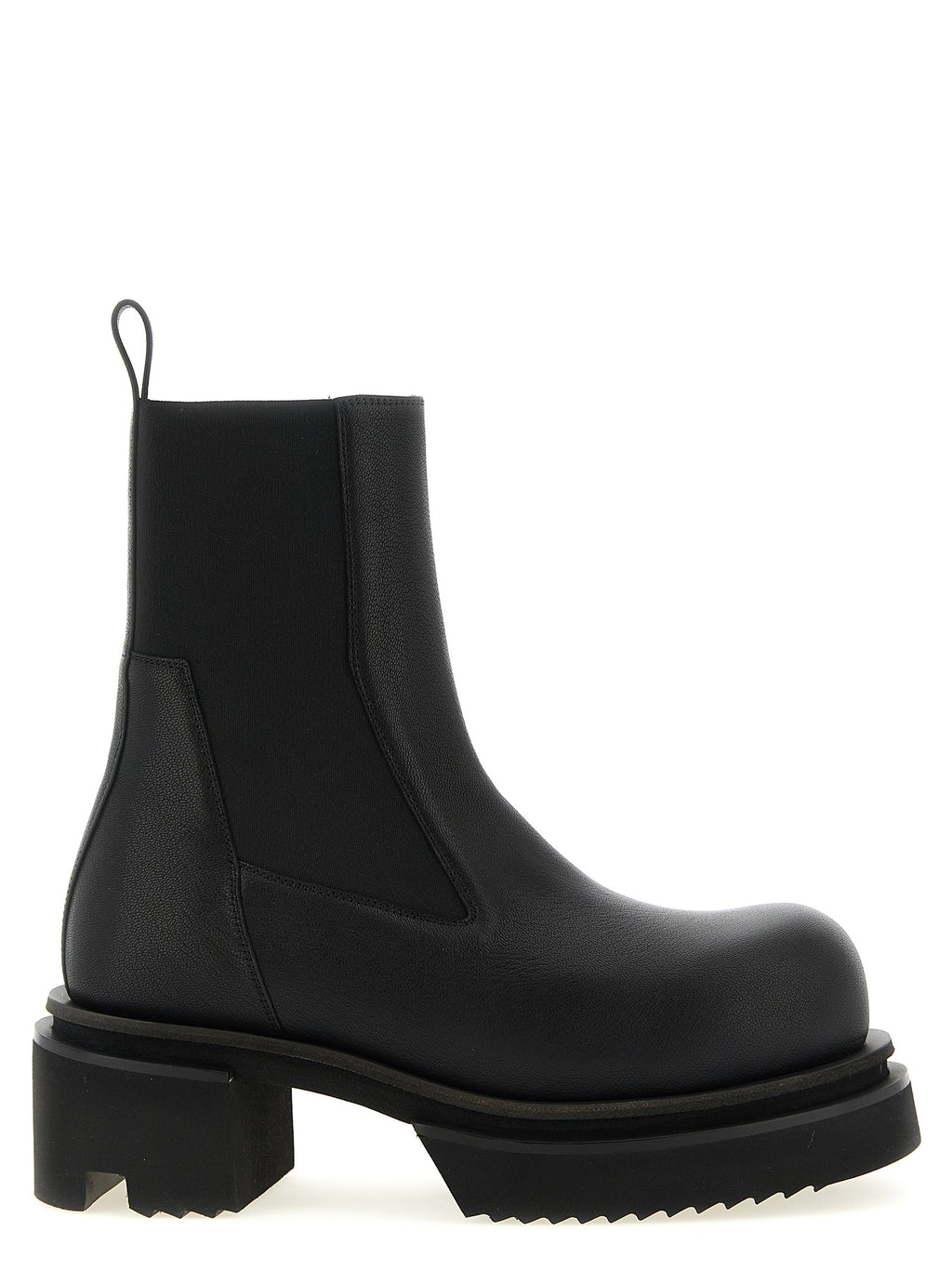 Black Goatskin Ankle Boots