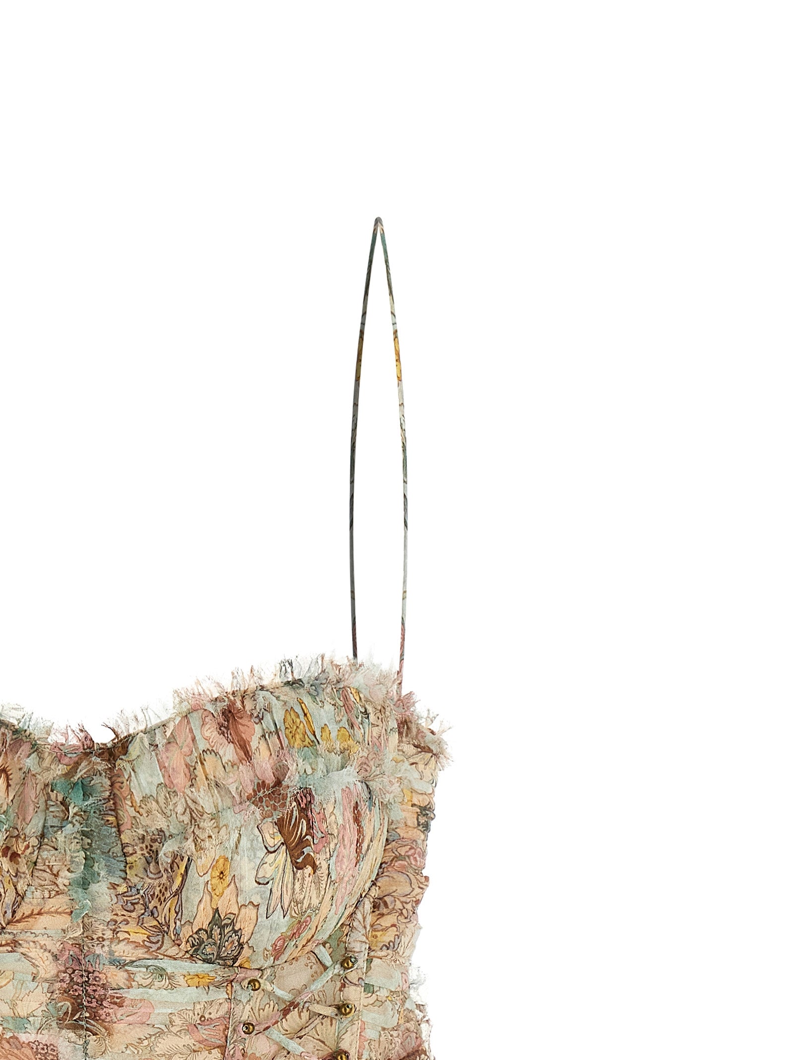 Multicolor Silk Short Dress