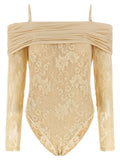 Beige Polyamide Bodysuit