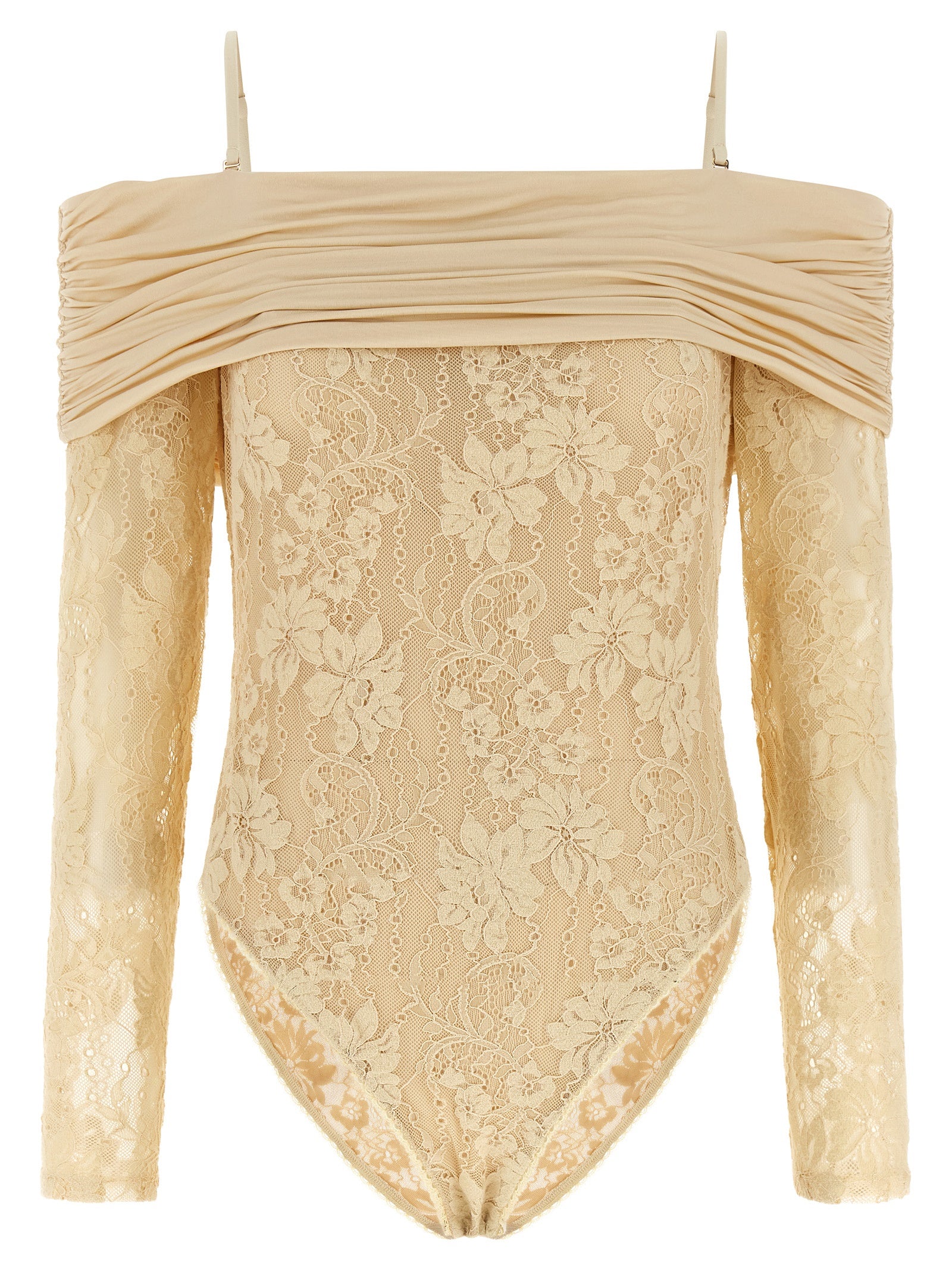 Beige Polyamide Bodysuit