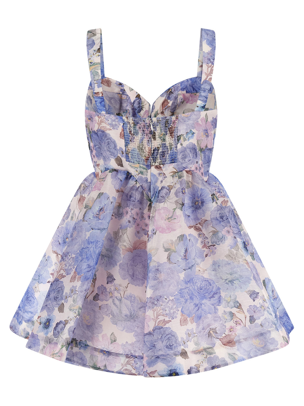 Blue Linen Short Dress
