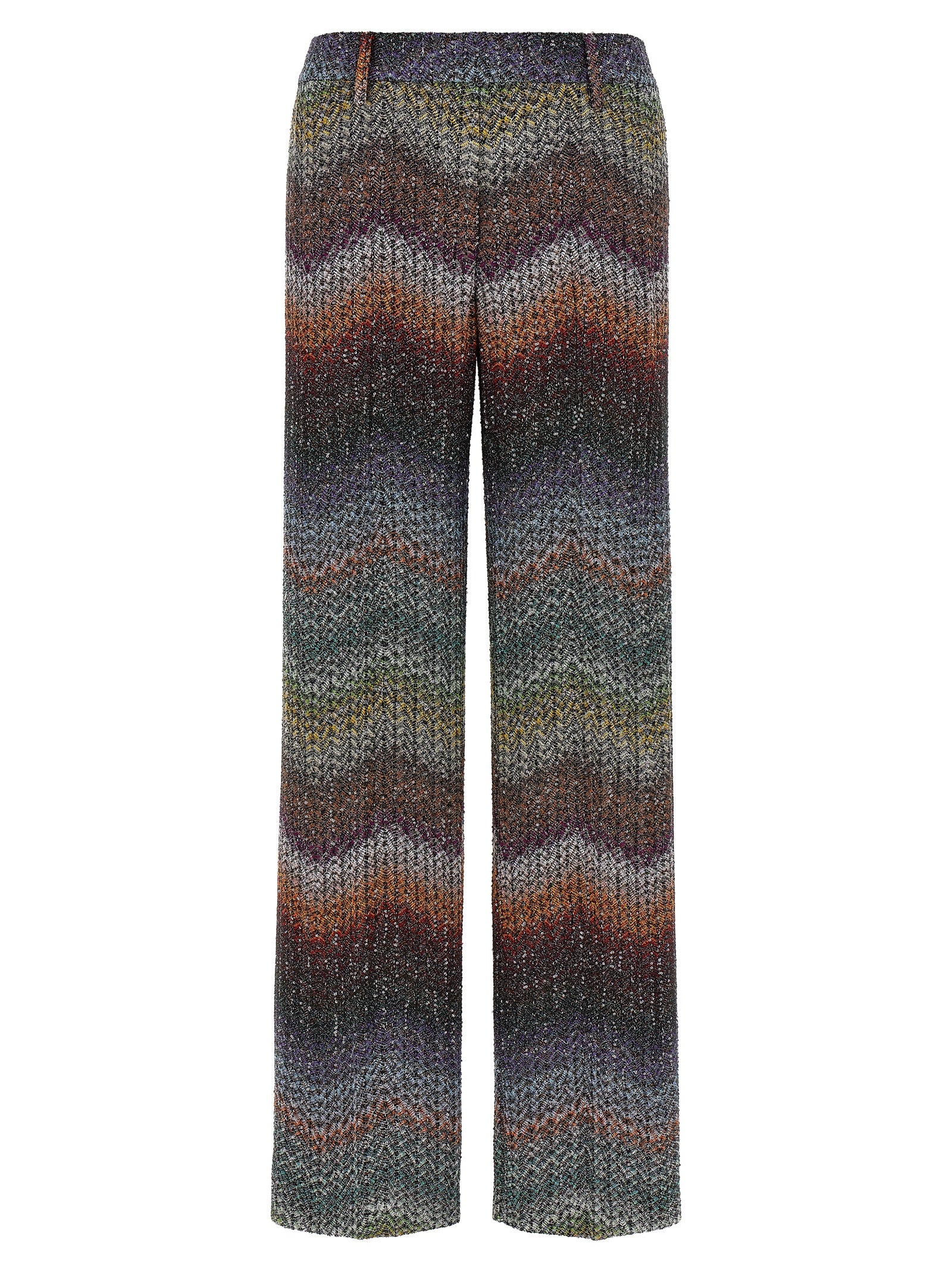 Multicolor Viscose Casual Pants