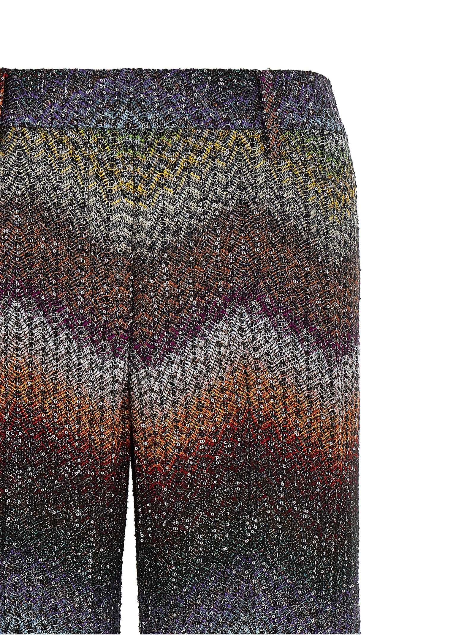 Multicolor Viscose Casual Pants