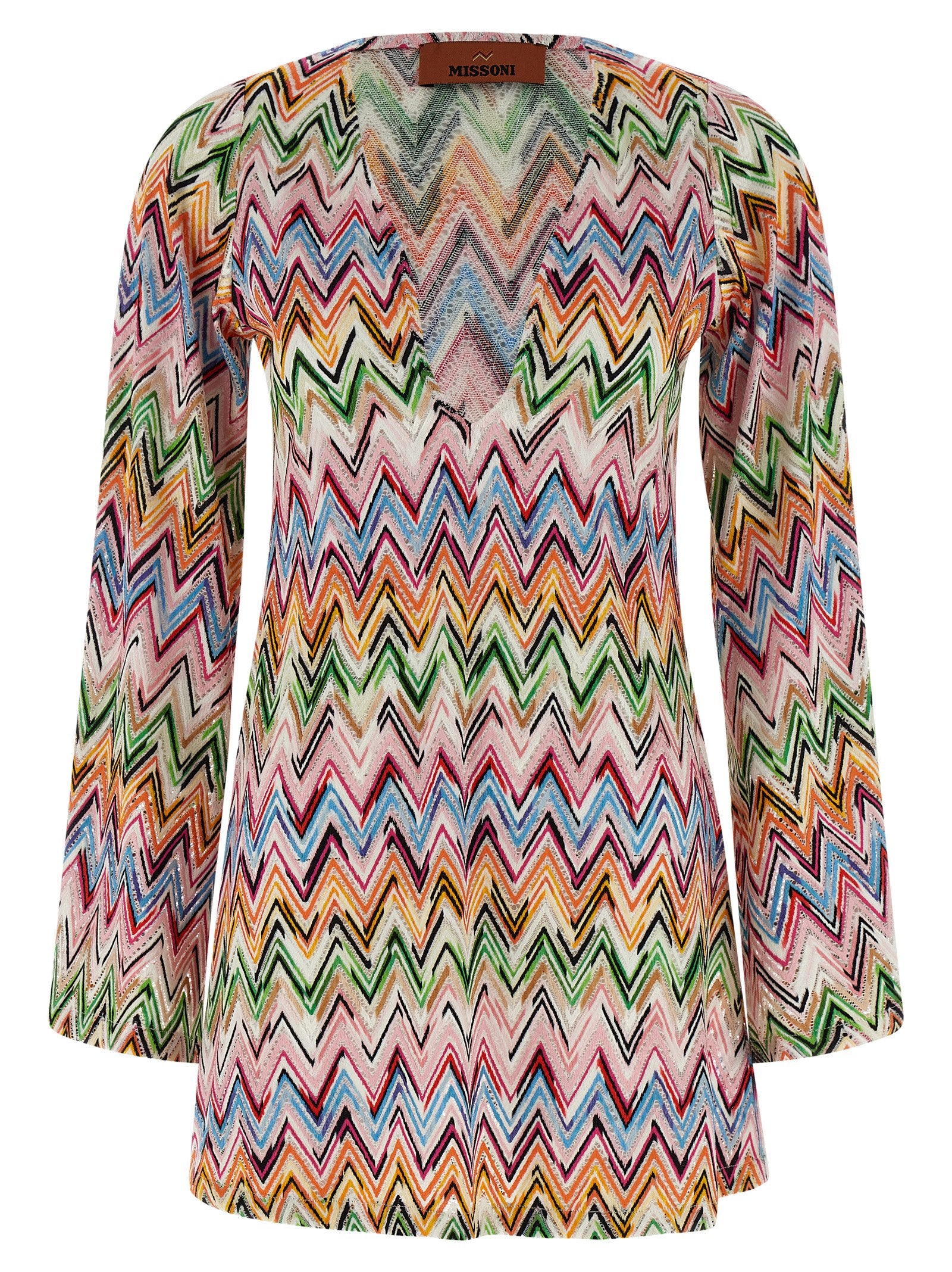 Multicolor Viscose Short Dress