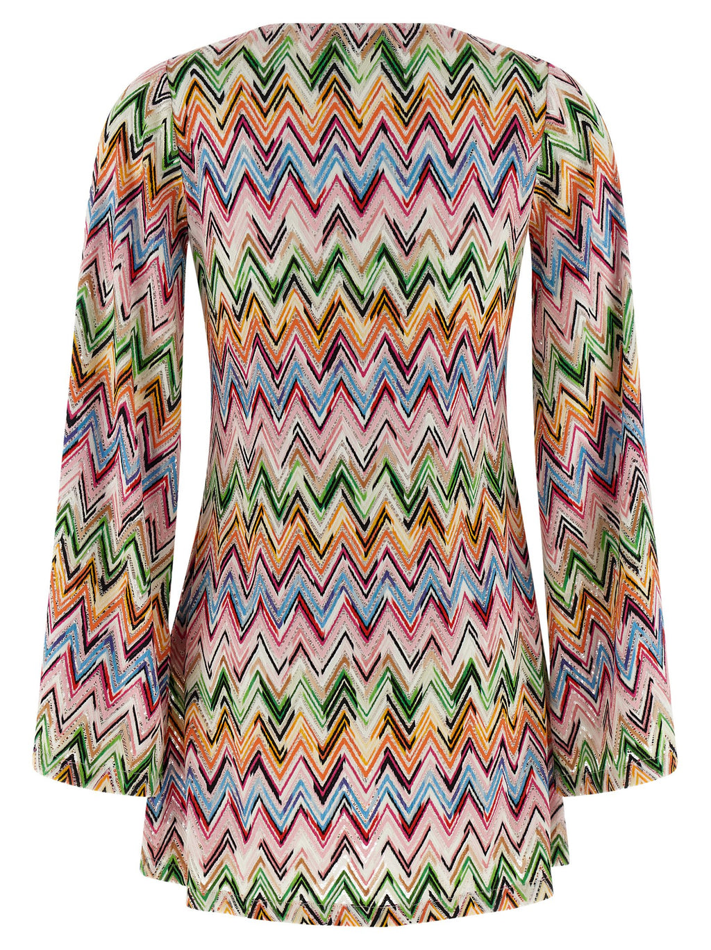 Multicolor Viscose Short Dress