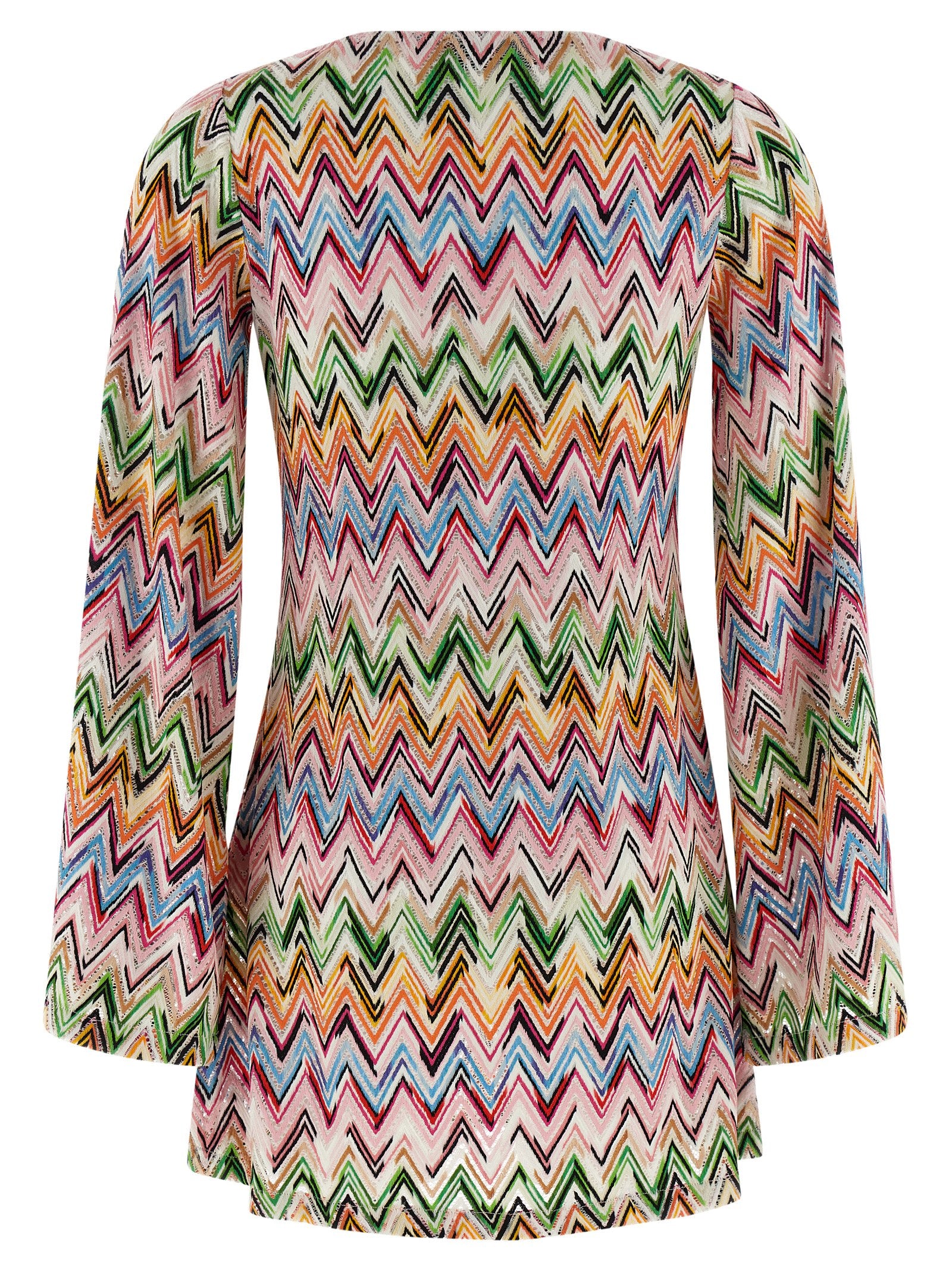 Multicolor Viscose Short Dress