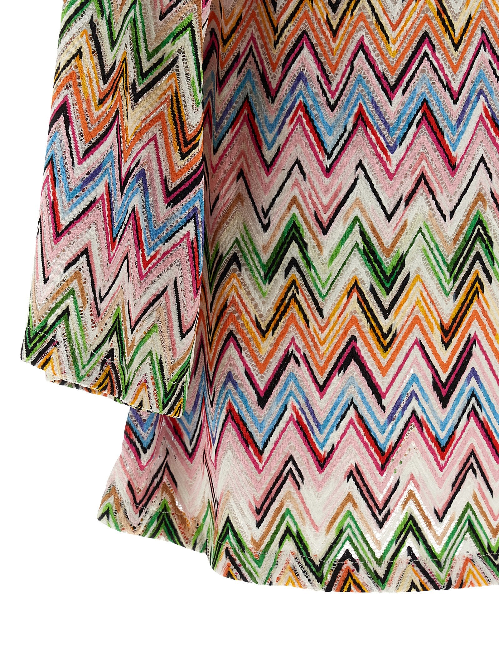 Multicolor Viscose Short Dress
