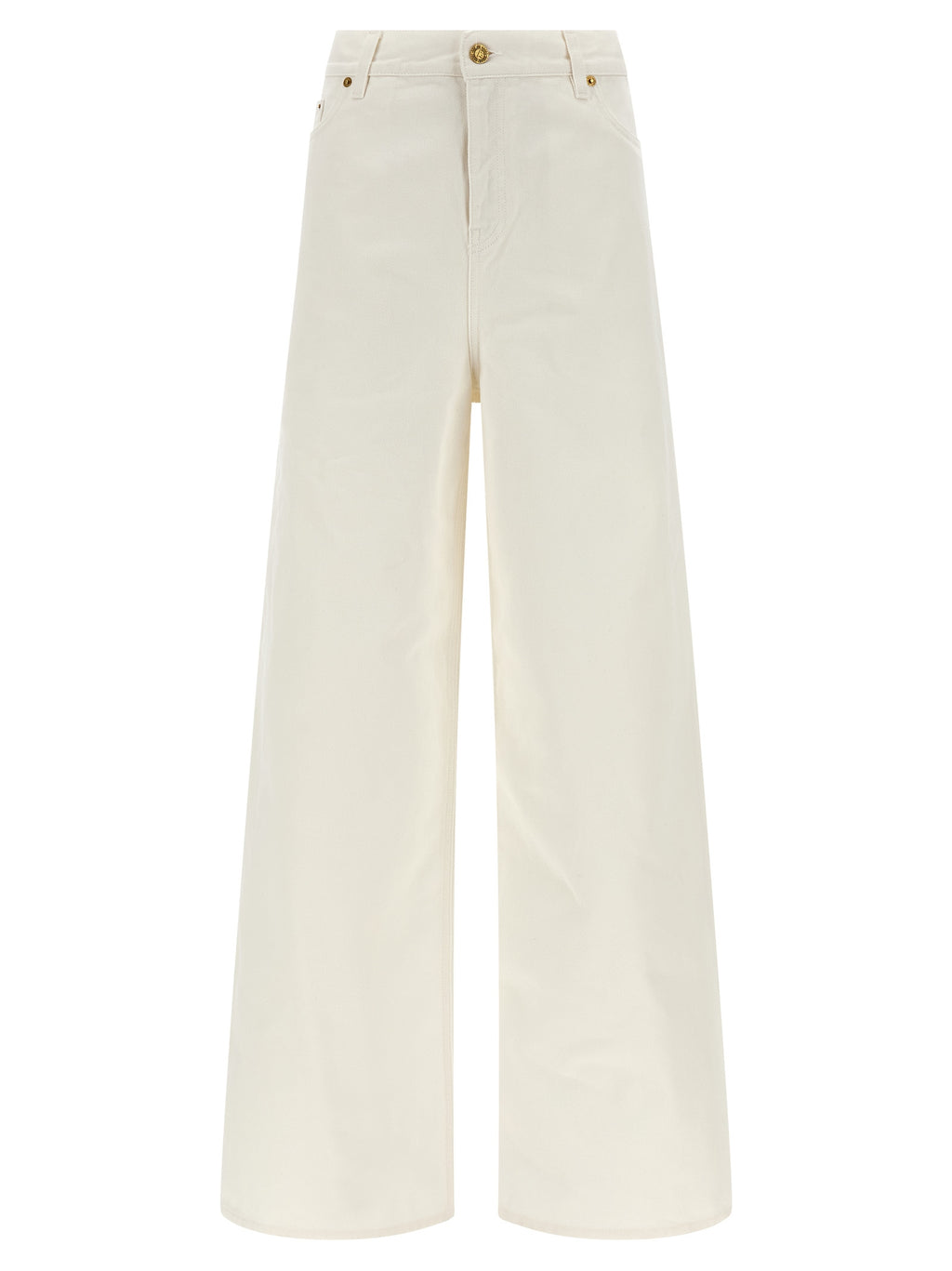White Cotton Boyfriend Jeans