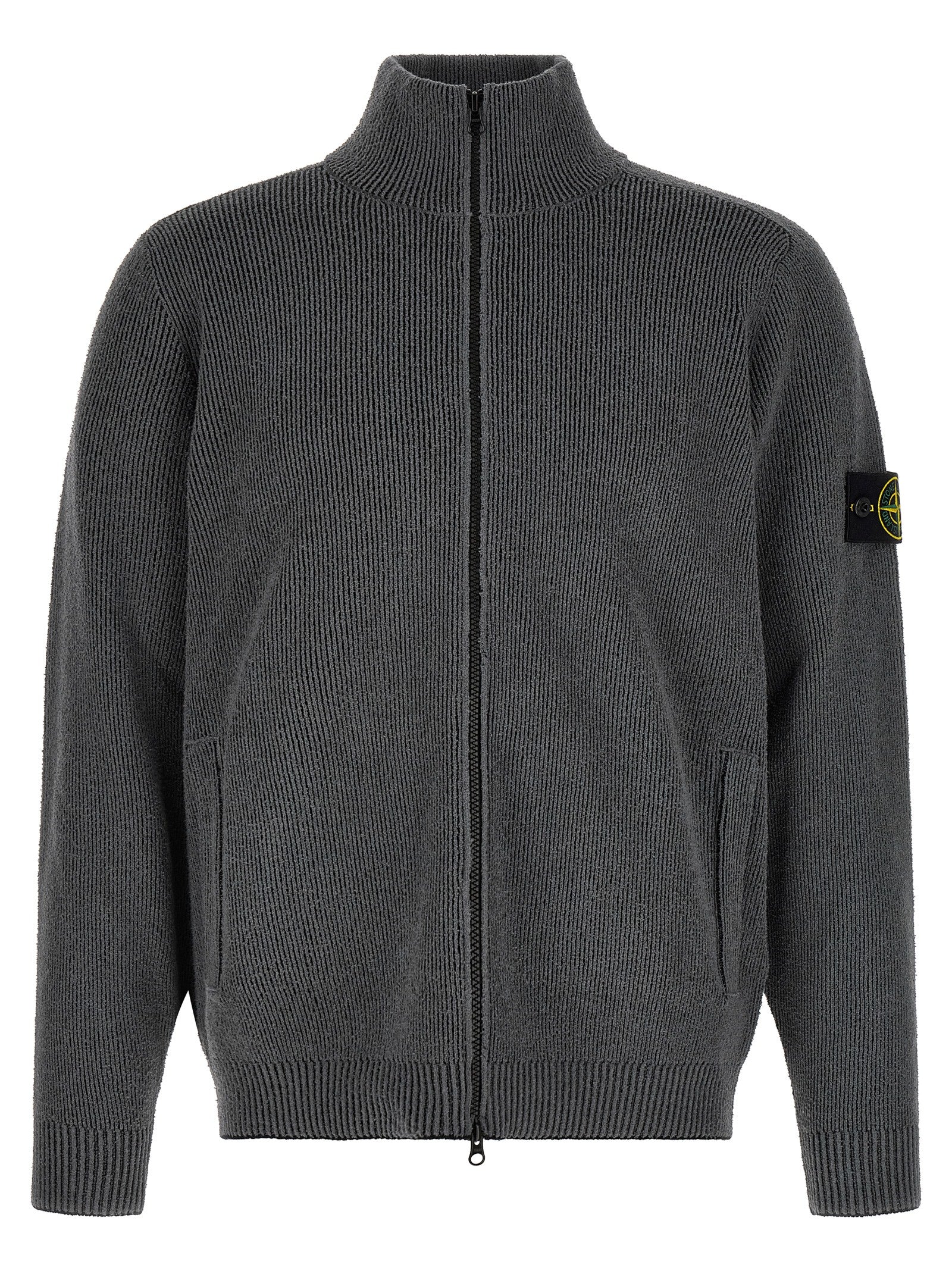 Gray Cotton Cardigan