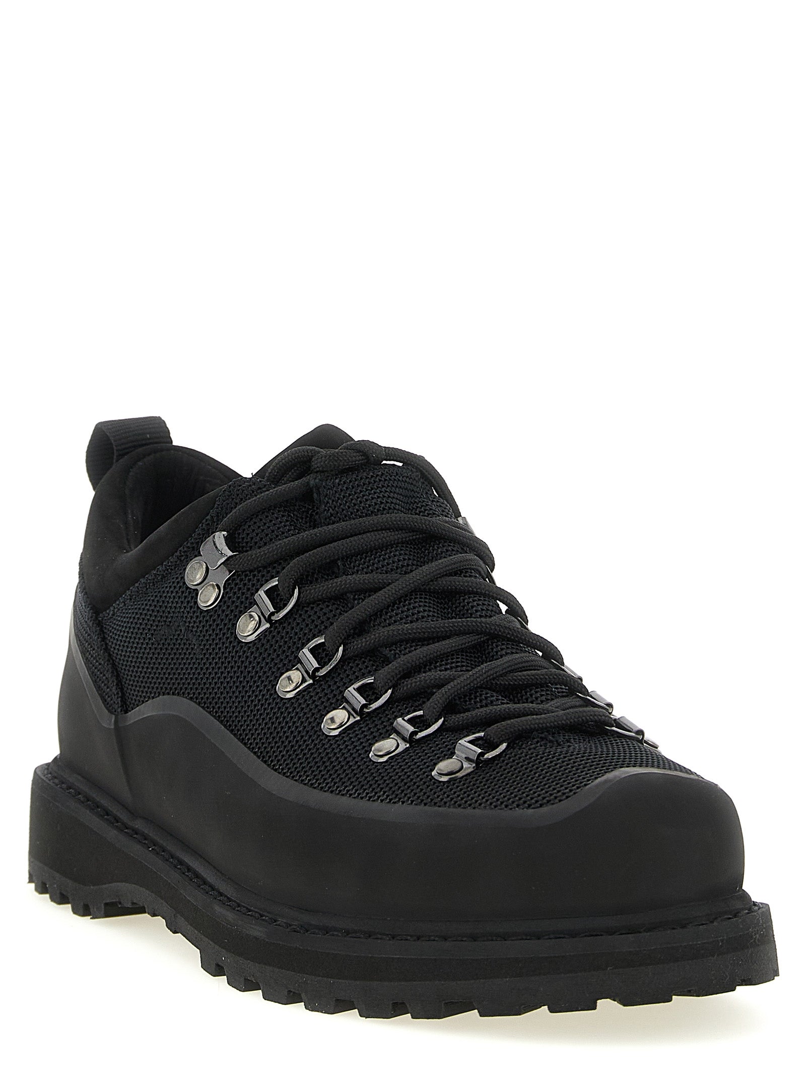 Black Polyamide Ankle Boots