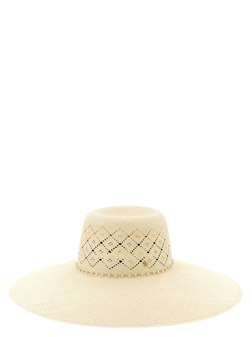 Beige Fabric Sunhat