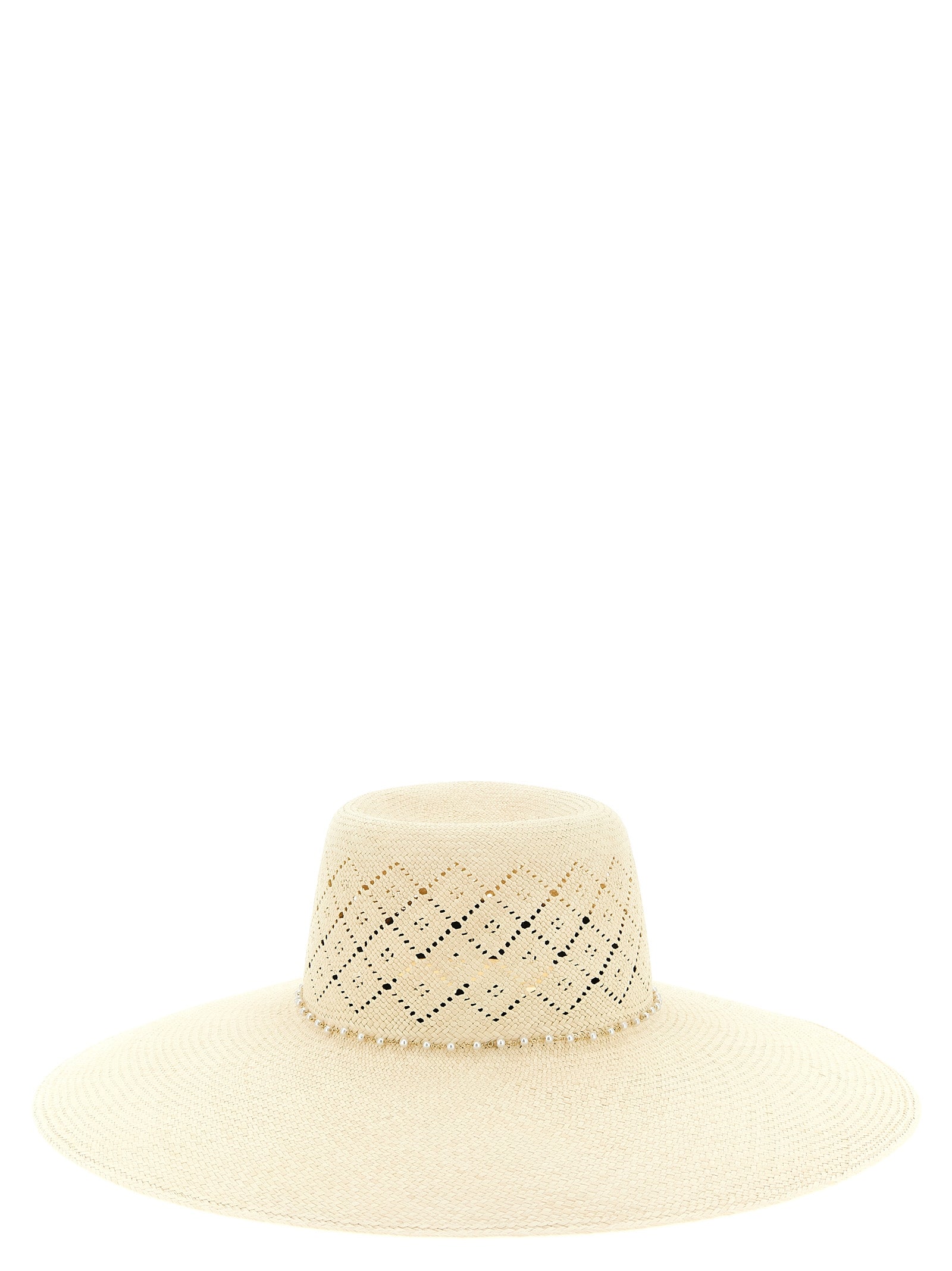 Beige Fabric Sunhat
