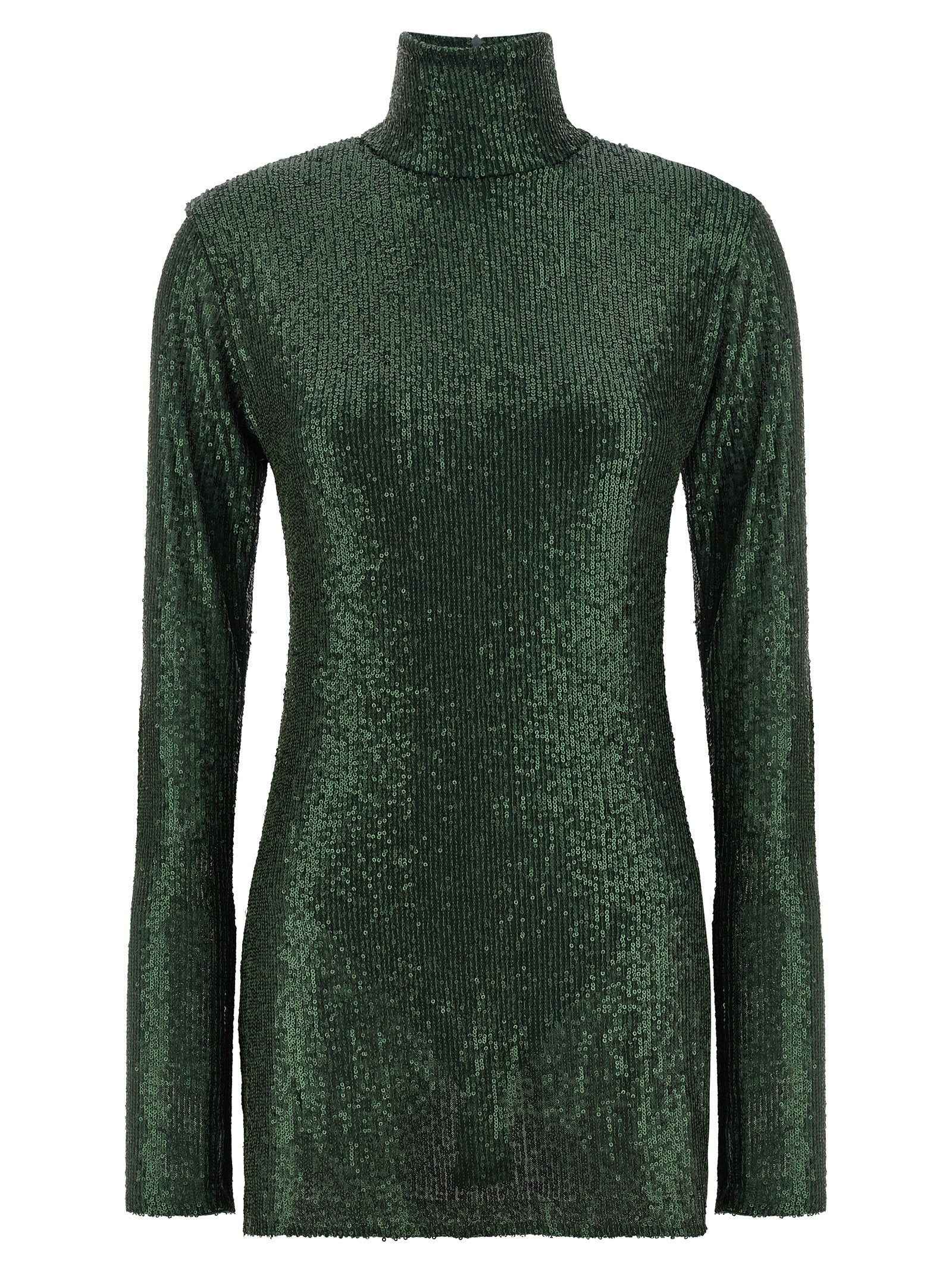 Bicolor Polyester Short Dress