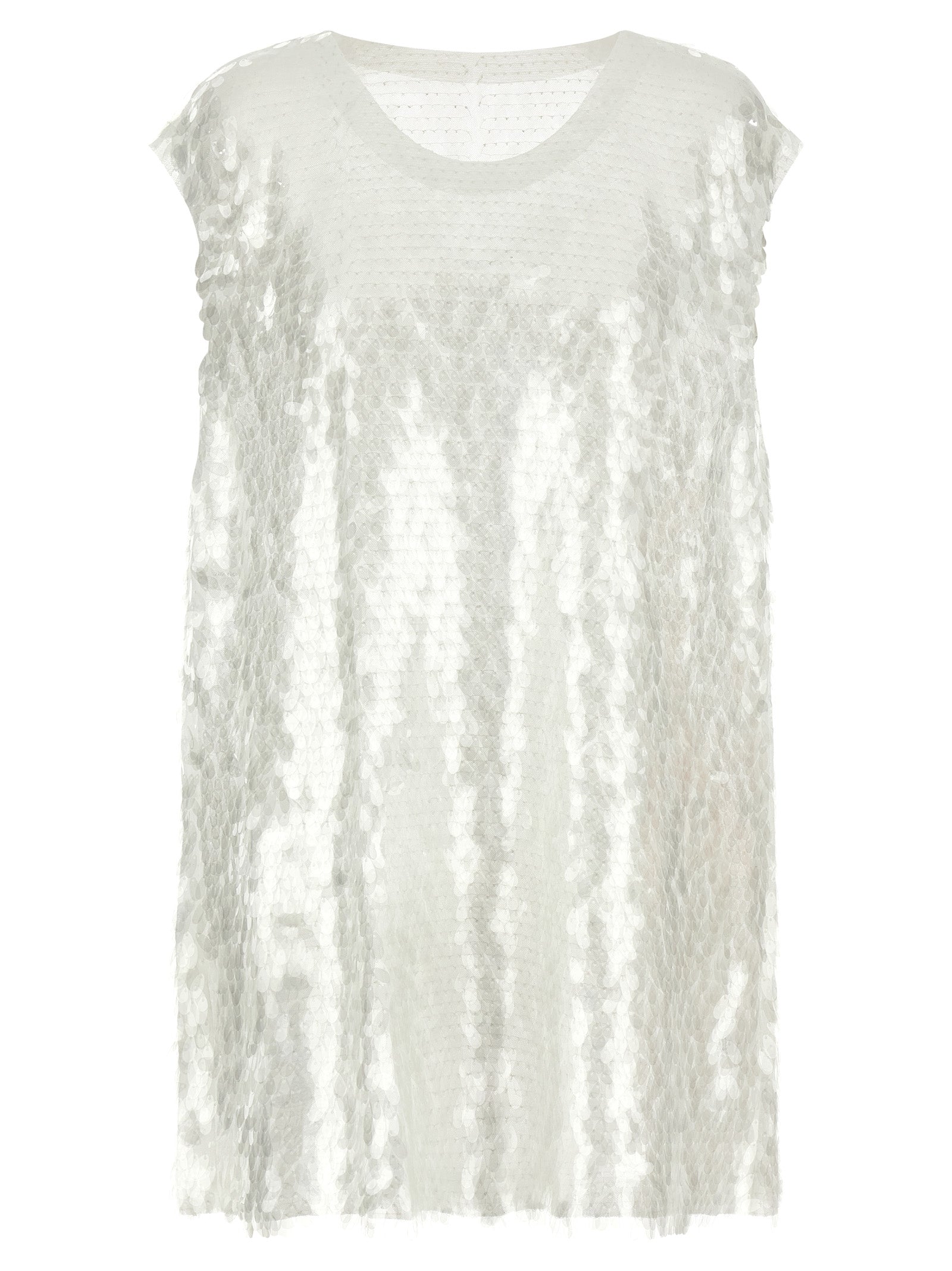 White Polyamide Tank Tops