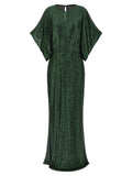 Bicolor Polyester Long Dress