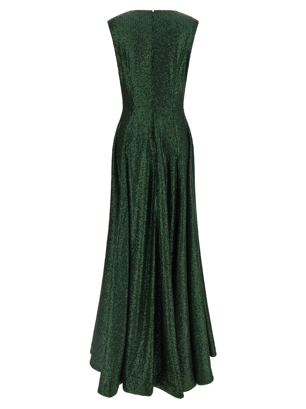 Bicolor Polyester Long Dress