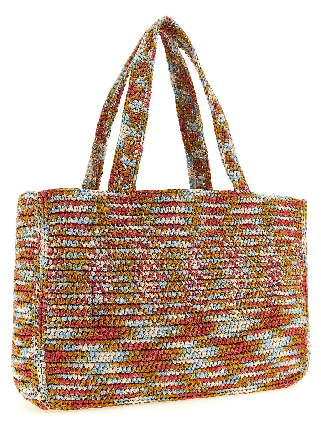 Multicolor Viscose Tote Bag