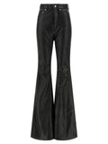 Black Lamb Leather Pants