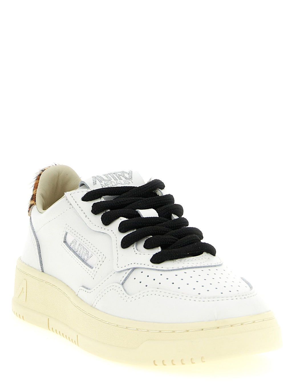 Brown Cowhide Low Top Sneakers