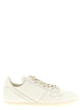White Lamb Leather Low Top Sneakers