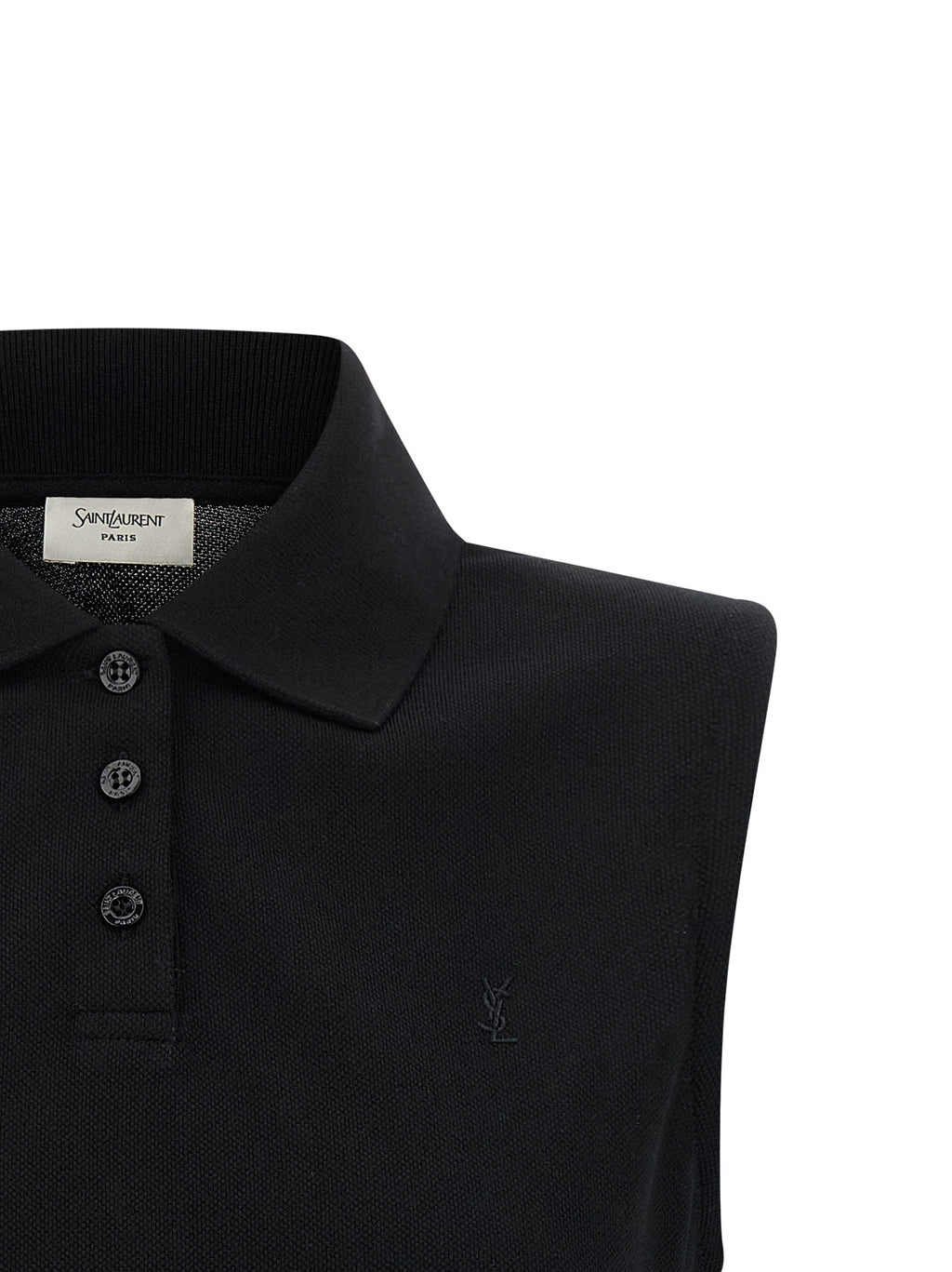 Black Cotton Polo Shirt