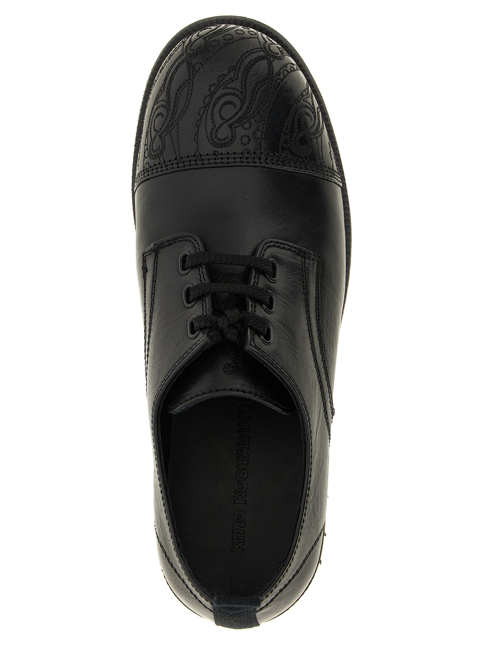 Black Calfskin Oxfords And Derbies