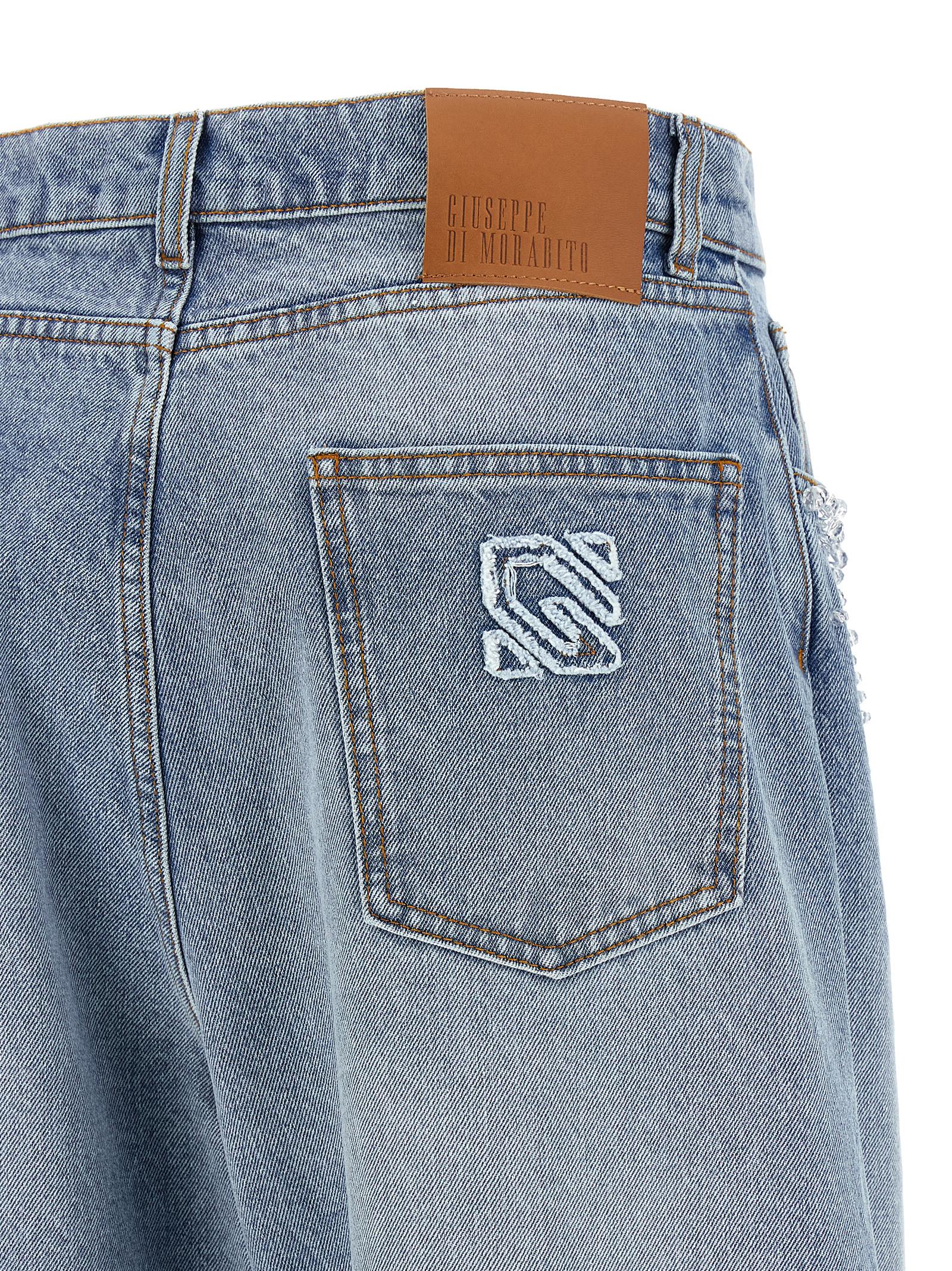 Blue Cotton Jeans Denim
