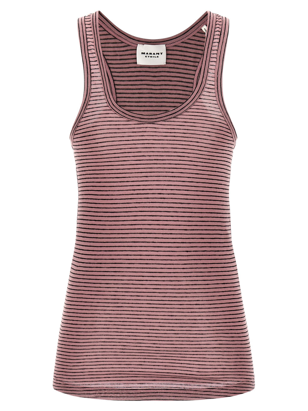 Multicolor Cotton Sleeveles T-Shirt