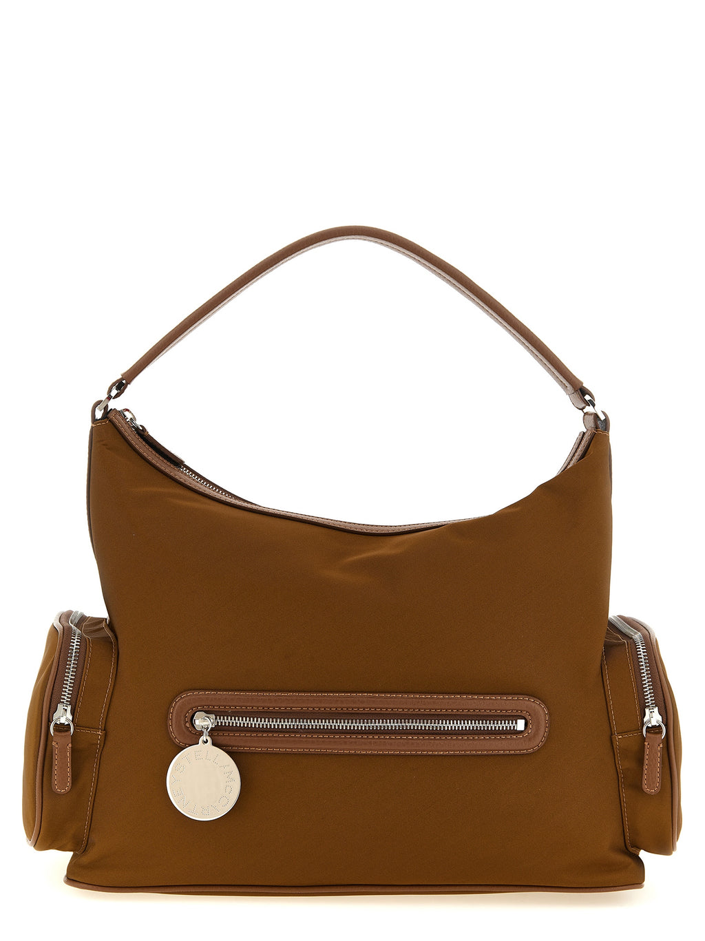 Brown Polyamide Shoulder Bag