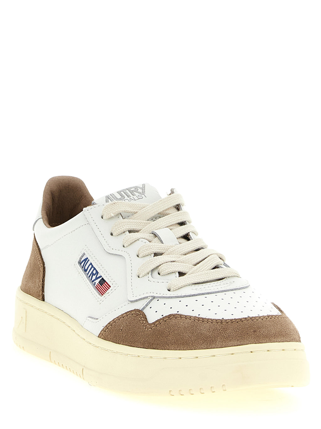 Brown Cowhide Low Top Sneakers