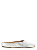 Silver Calfskin Mules