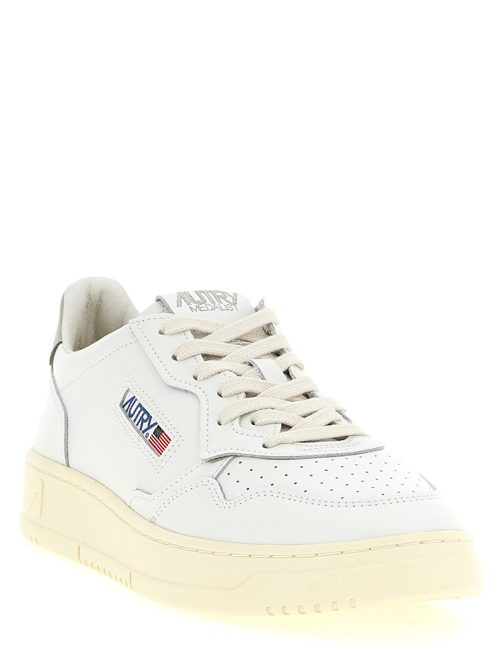 Bicolor Cowhide Low Top Sneakers