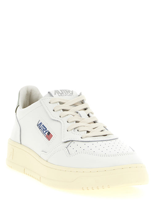 Bicolor Cowhide Low Top Sneakers
