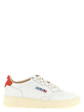 Orange Cowhide Low Top Sneakers
